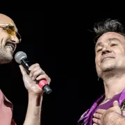 Tan Biónica y Abel Pintos juntos en "Obsesionario en La Mayor"