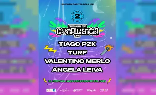 Tiago Pzk, Turf, Valentino Merlo y Angela Leiva serán parte del line-up de la segunda noche