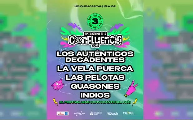Los Auténticos Decadentes, La Vela Puerca, Indios, Las Pelotas y Guasones desplegarán todo el rock en la tercera fecha.
