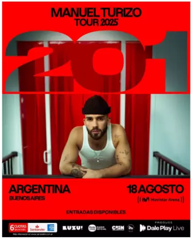 Manuel Turizo en Argentina