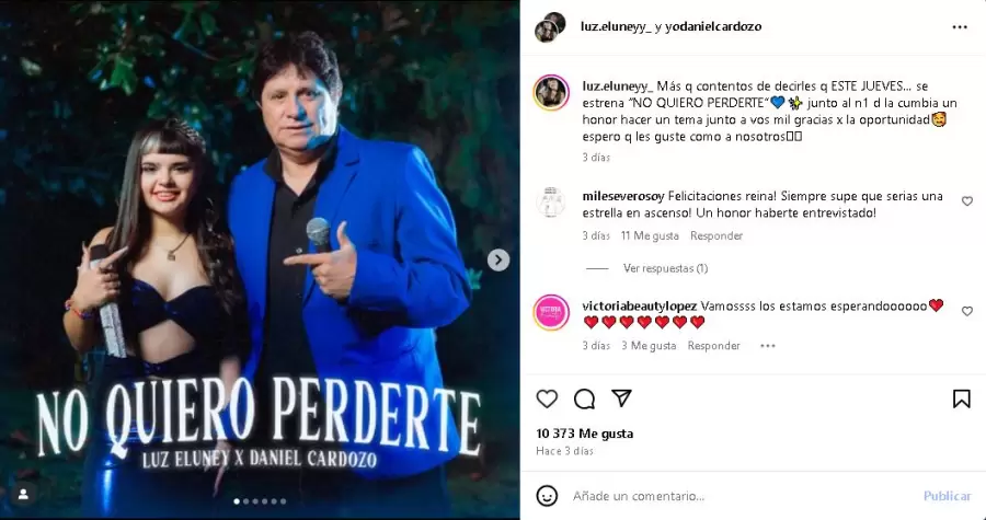 Luz Eluney y Daniel Cardoso