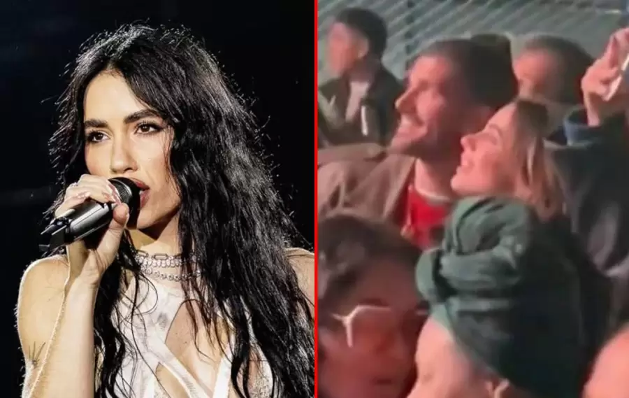 Tini y De Paul en el concierto de Lali
