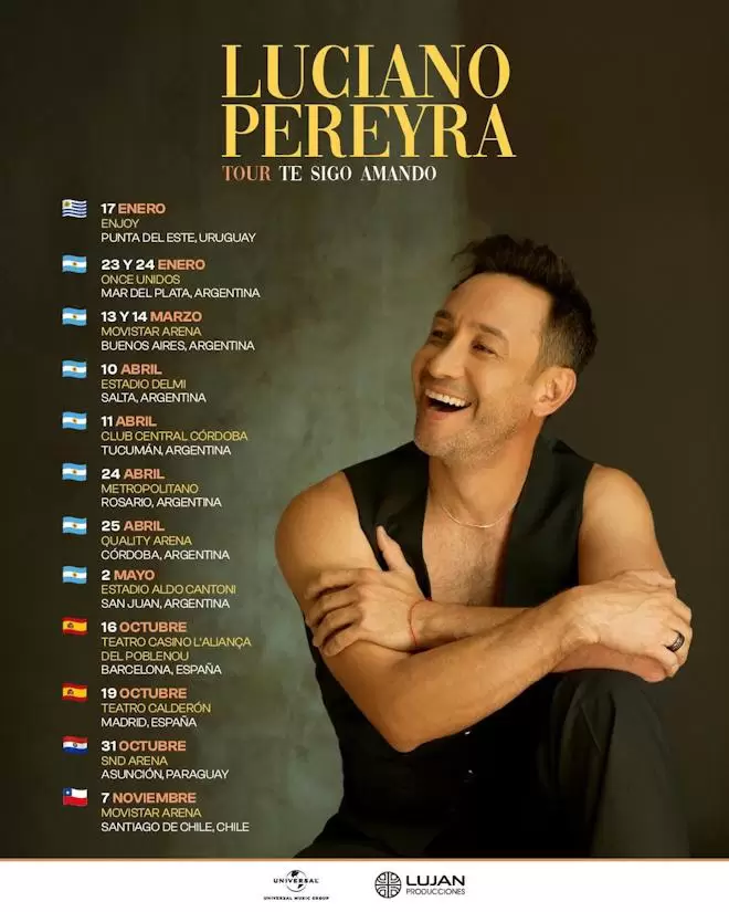 Fechas confirmadas de TE SIGO AMANDO TOUR 2026
