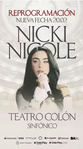reprogramacion show nicki nicole