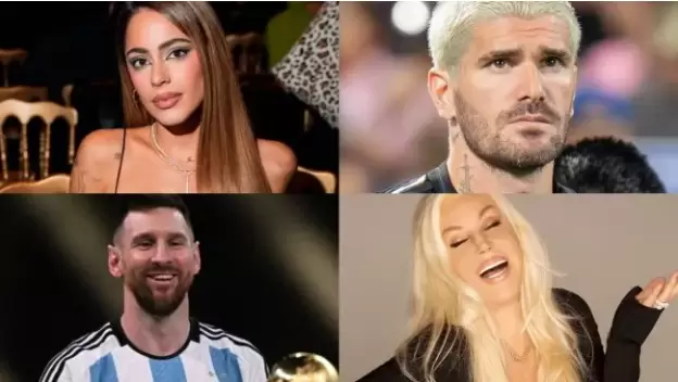 Messi, De Paul, Tini, Susana