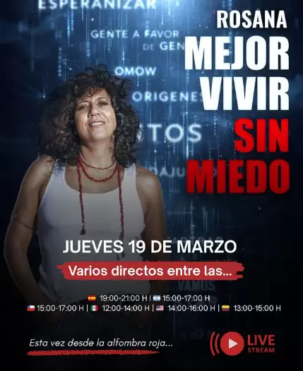 desde las 15 se podra disfrutar de la premiere de rosana
